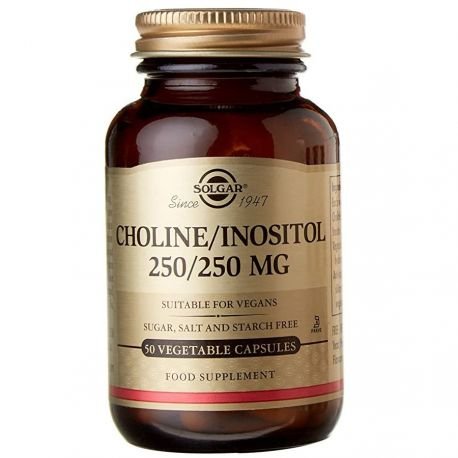 solgar-choline-inositol-250-250mg-50vegcaps SOLGAR Choline-Inositol 250/250MG 50VCAP - Image 1