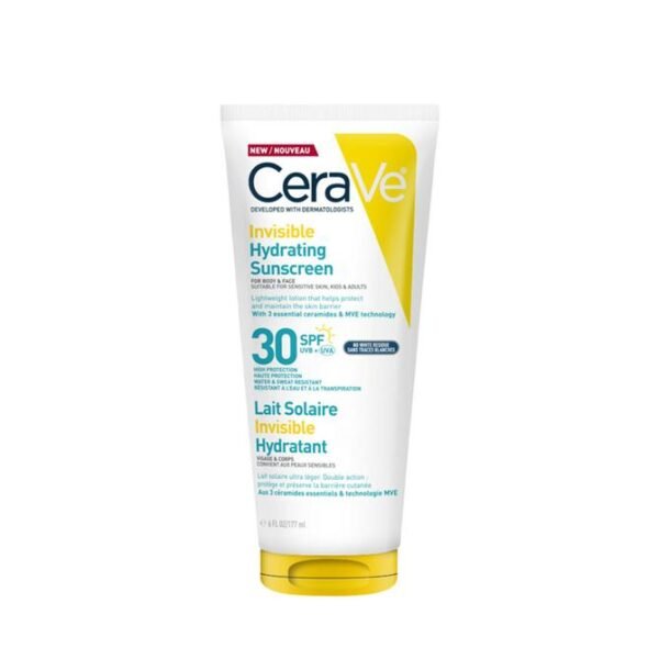 CERAVE Invisible Hydrating Sunscreen For Face & Body SPF30 177ML
