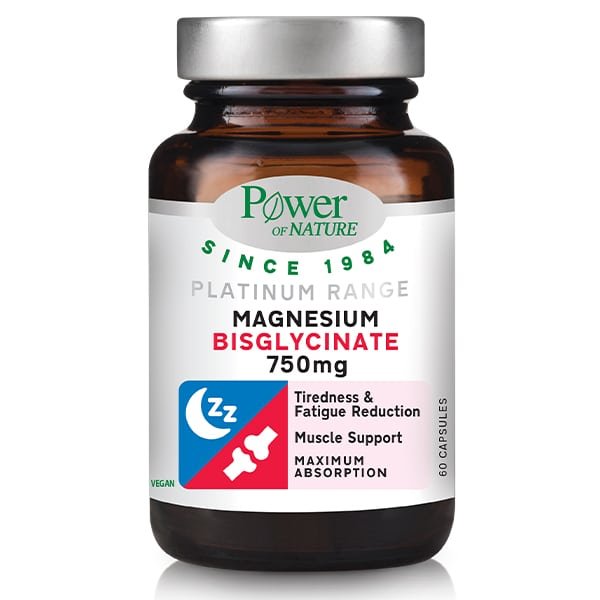 5200321016284_1 POWER HEALTH Platinum Range Magnesium Bisglycinate 750MG 60Caps - Image 1