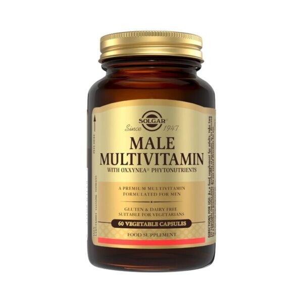 SOLGAR Male Multivitamin-Πολυβιταμίνη για Άνδρες 60CAPS