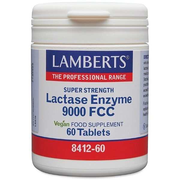 LAMBERTS Lactase Enzyme 9000 FCC Vegan 60 δισκία