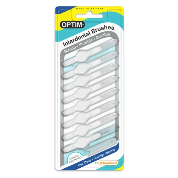 STODDART Interdental Brushes 0.35mm S-Fine, Μεσοδόντια Βουρτσάκια Λευκά 8Τμχ