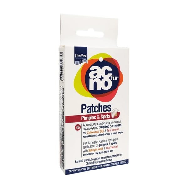 5205152014713 INTERMED Acnofix Patches Αυτοκόλλητα Επιθέματα για Σπυράκια & Στίγματα, 36τεμ - Image 1