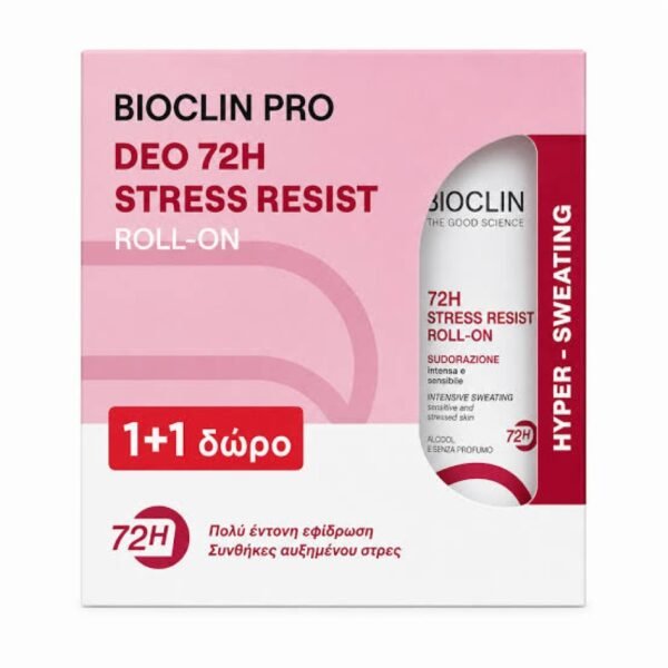 BIOCLIN  Pro Deo Stress Resist Deo Roll-On 72h 50ml 1+1 Δώρο