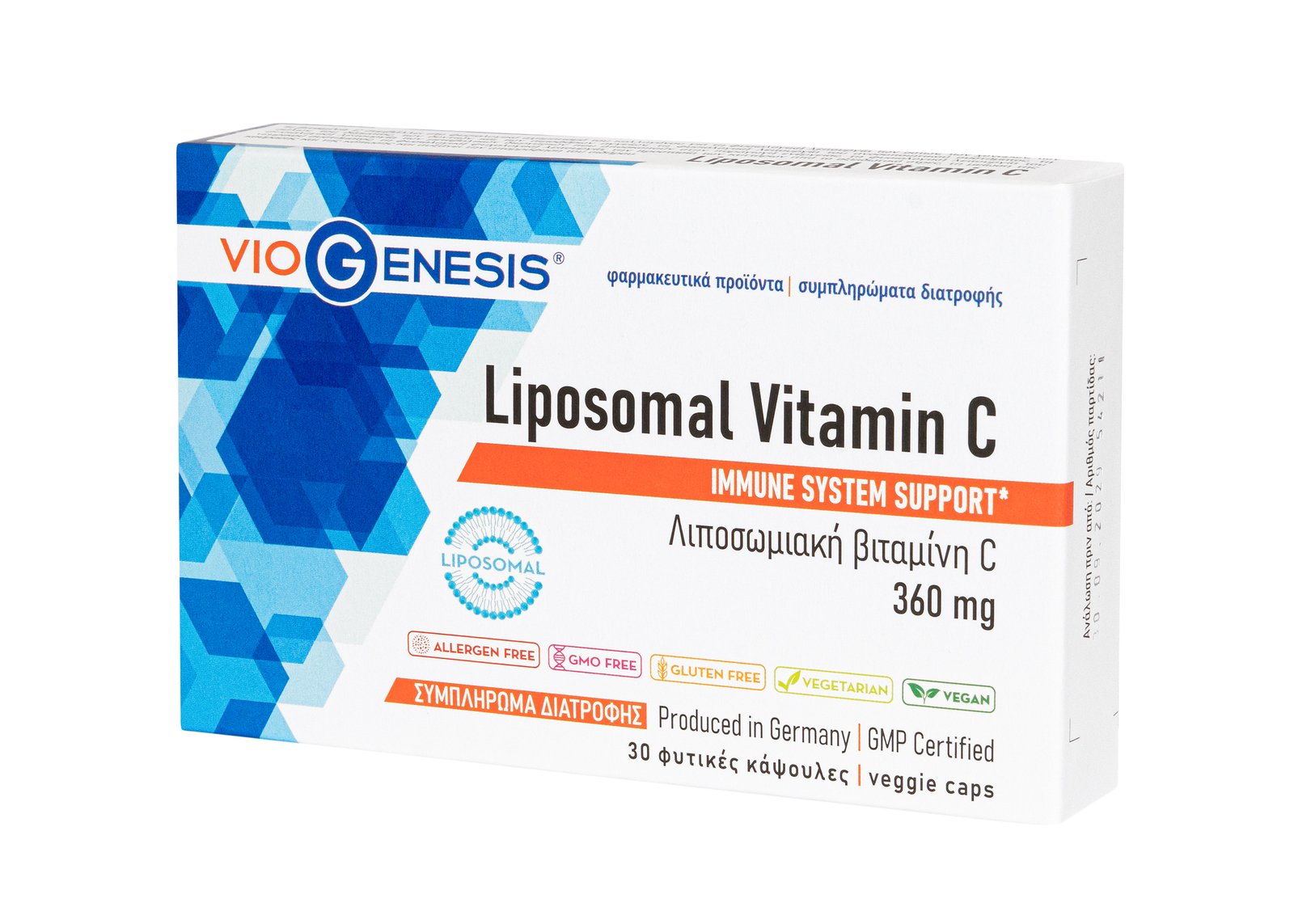 VioGenesis-Liposomal-Vitamin-C-30-caps-box-cells VIOGENESIS Liposomal Vitamin C 360MG 30 Caps - Image 1