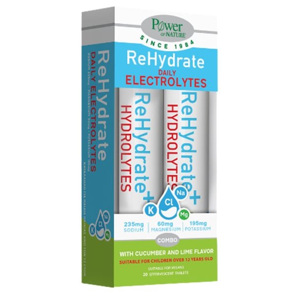 5200321016505_1 POWER HEALTH Promo ReHydrate Daily Electrolytes Combo 2x20Εff.Τabs - Image 1