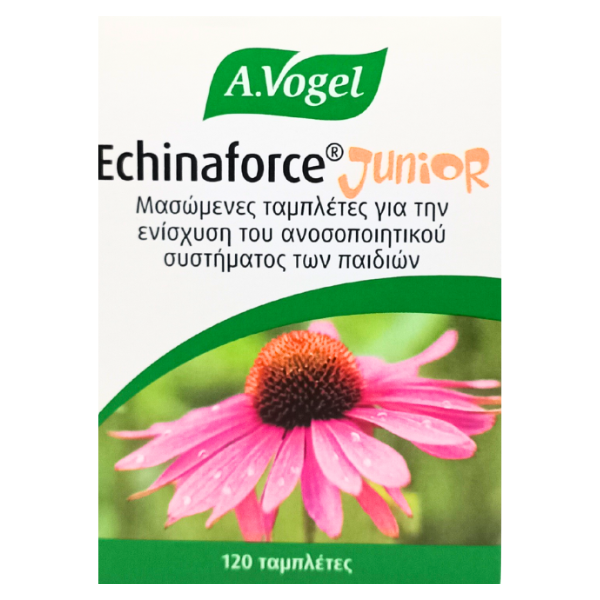 7610313398034-996_0 A.VOGEL Echinaforce Junior-Φυτικό Ενισχυτικό Του Ανοσοποιητικού Μασώμενα Δισκία Από Φρέσκια Εχινάκεια Για Παιδιά 120Tabs - Image 1