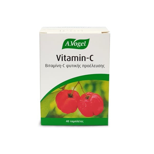 7610313801008 A.VOGEL Vitamin C Βιολογική 100% Απορροφήσιμη Βιταμίνη C Από Φρέσκια Ασερόλα Για Τόνωση Του Οργανισμού & Ενίσχυση Του Ανοσοποιητικού Συστήματος 40Tabs - Image 1