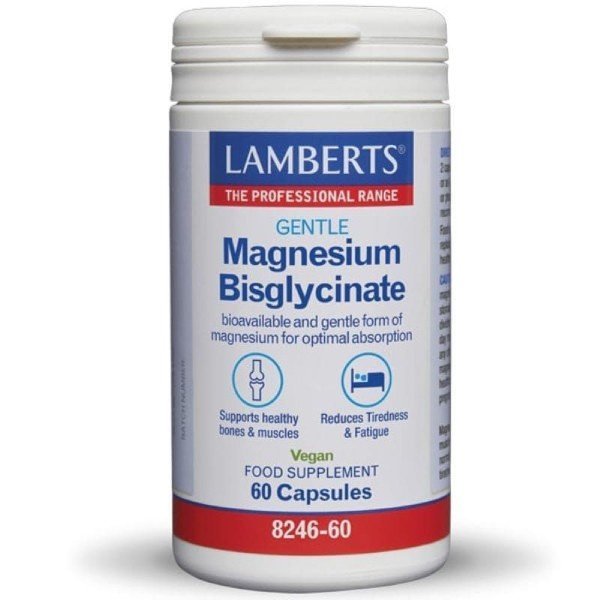 Lamberts-Gentle-Magnesium-Bisglycinate-Vegan-60-κάψουλες LAMBERTS Gentle Magnesium Bisglycinate 60TABS - Image 1